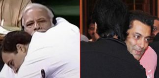 Rahul Gandhi Hugs Narendra Modi; Salman Khan Hugs Shah Rukh Khan & More Infamous Hugs Bollywood!