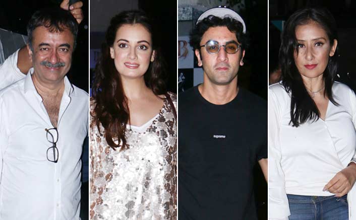 Ranbir, Rajkumar Hirani attend 'Sanju' success party