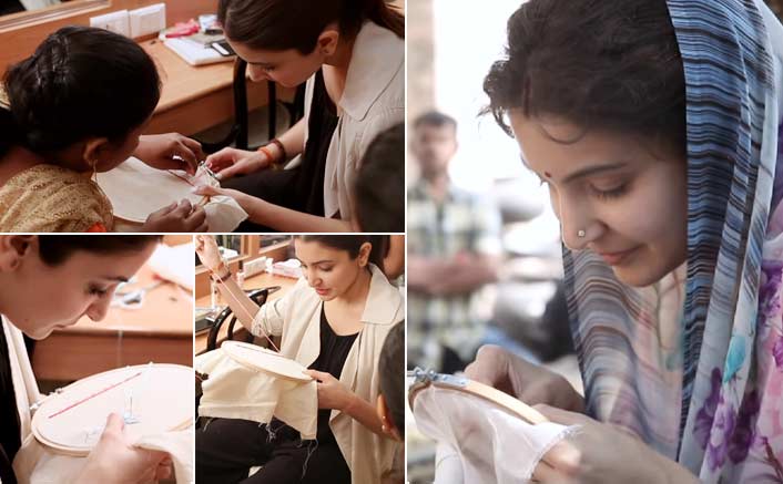 Anushka’ s 2 month embroidering coaching for Sui Dhaaga!