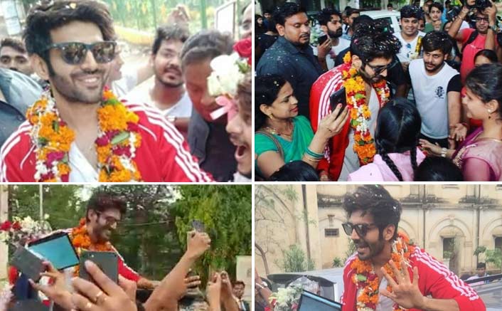 Kartik Aaryan Gets A Warm Welcome In His Hometown In Gwalior