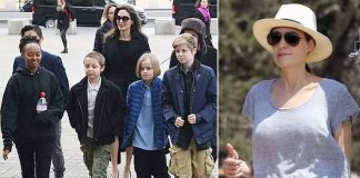 Angelina Jolie enjoys with children after custody agreement