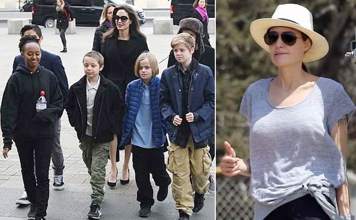 Angelina Jolie enjoys with children after custody agreement