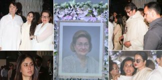 Bollywood stars, others attend Krishna Raj Kapoor's prayer meet