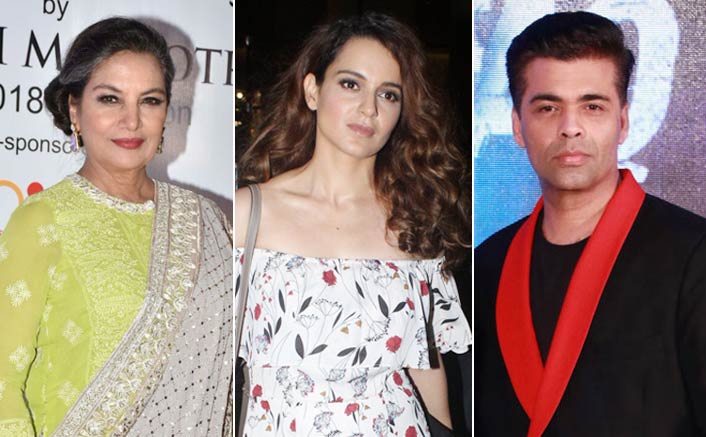 Kangana Ranaut CALLS OUT Karan Johar, Shabana Azmi to SPEAK UP about #MeToo