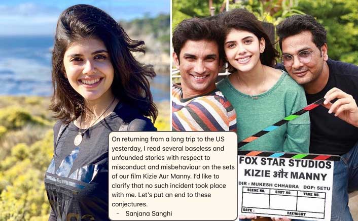 Actress Sanjana Sanghi Clears The Air Over The #MeToo Allegations On Co-Star Sushant Singh Rajput