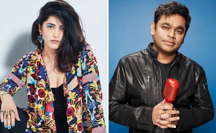 Shruti Haasan meets Rahman at his LA studio