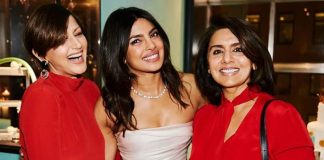Sonali wishes 'love, laughter' to Priyanka on 'big step'