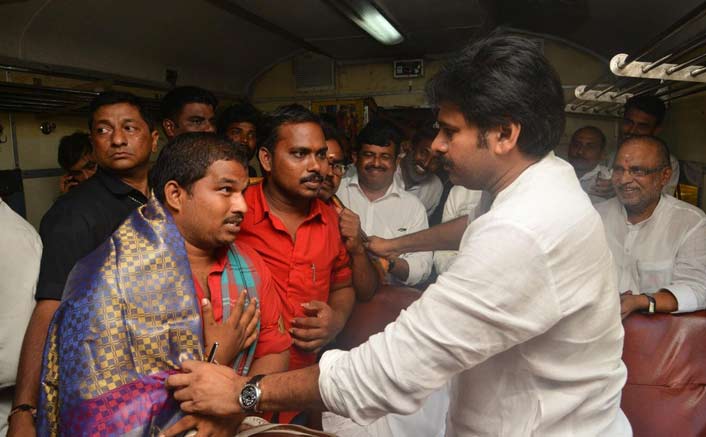 South superstar Pawan Kalyan embarks on a train journey to interact with people