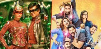 Box Office - 2.0 [Hindi] progressing on the same lines as last year's Diwali Blockbuster Golmaal Again