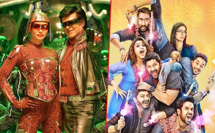 Box Office - 2.0 [Hindi] progressing on the same lines as last year's Diwali Blockbuster Golmaal Again