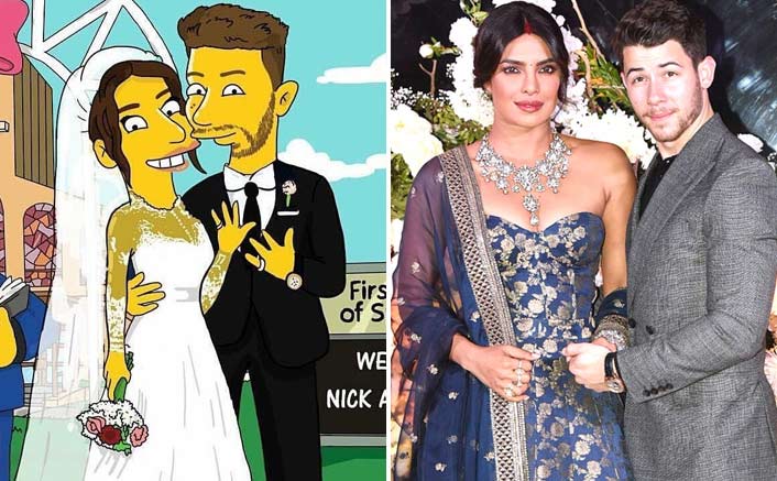 Priyanka Chopra & Nick Jonas Turned Into Simpson Caricatures!