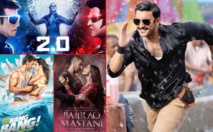 Box Office - Simmba has a fantastic second weekend, goes past 2.0 (Hindi), Bang Bang and Bajirao Mastani