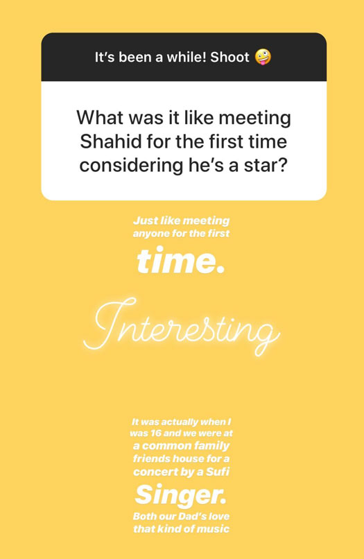 Mira on How she met Shahid Kapoor
