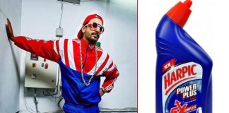 Ranveer trolls himself with toilet cleaner meme