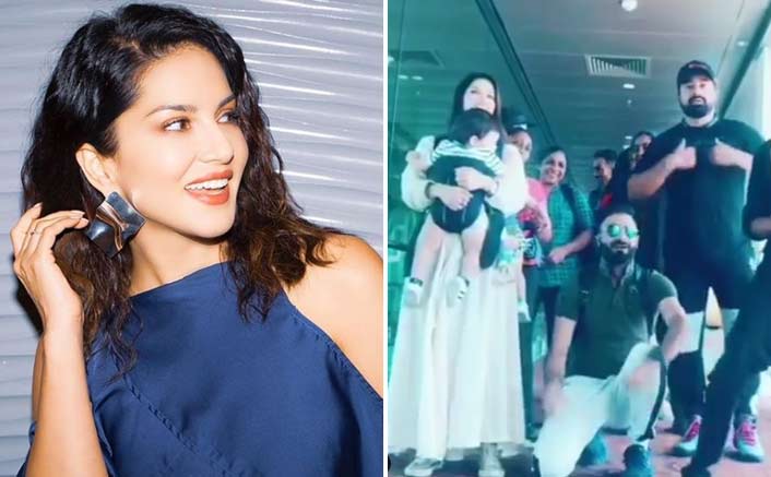 Bollywood's 'Baby Doll' Sunny Leone gets son dancing