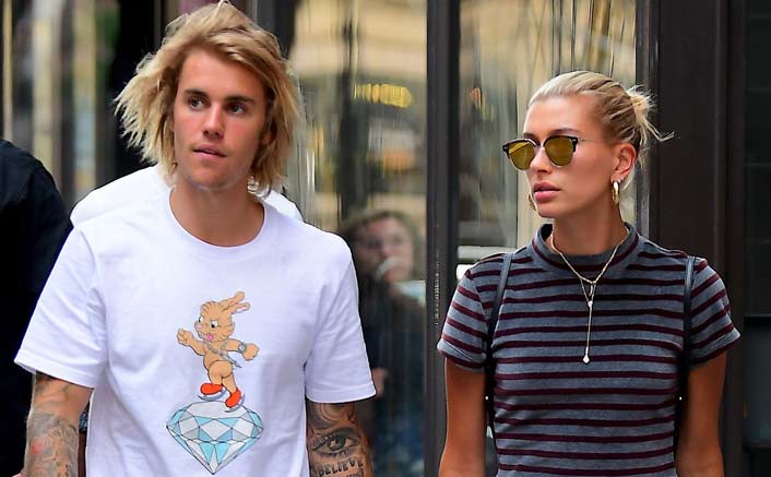 Justin Bieber hits studio with wife