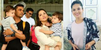 Mom life: Sunny cooks breakfast for twins in hotel