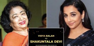 Vidya Balan to play the lead in a film on Shakuntala Devi’s life!