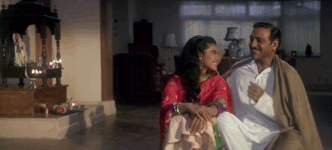 2) Amrish Puri as Chaudhary Baldev Singh in Dilwale Dulhaniya Le Jayenge
