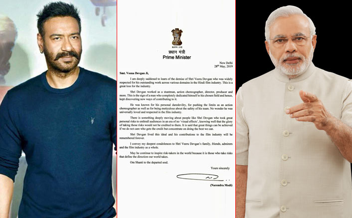 PM Narendra Modi Sends Heartfelt Condolence To Ajay Devgn & Family On Veeru Devgn's Demise