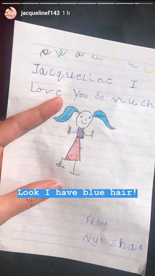 Jacqueline Fernandez Receives Message From A Fan & It Is Hard To Miss!