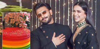 Deepika shares glimpse of Ranveer's rainbow birthday cake
