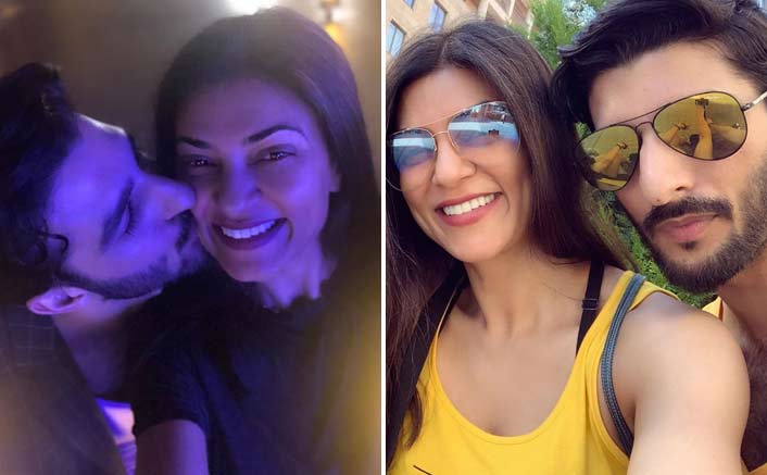 Rohman Shawl gives peck on 'munchkin' Sushmita's cheek
