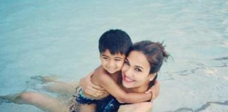 Soundarya trolled over son's swimming pool picture