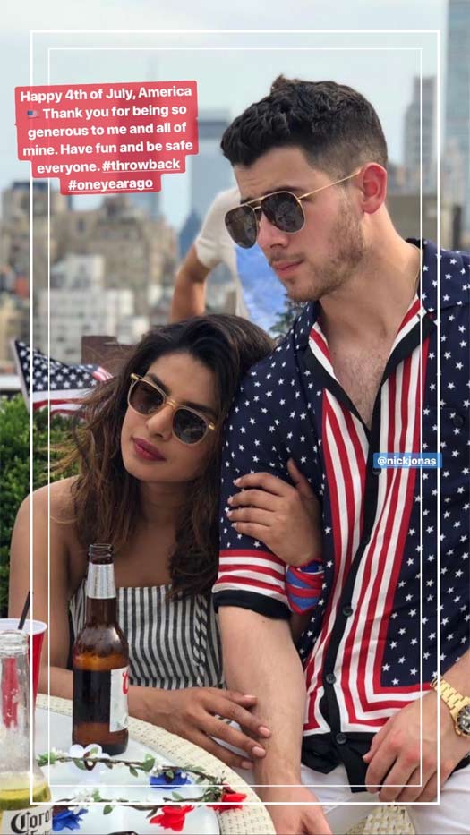 Priyanka Chopra Posts A Stunning Picture With Nick Jonas With A Message As They Celebrate 4th Of July