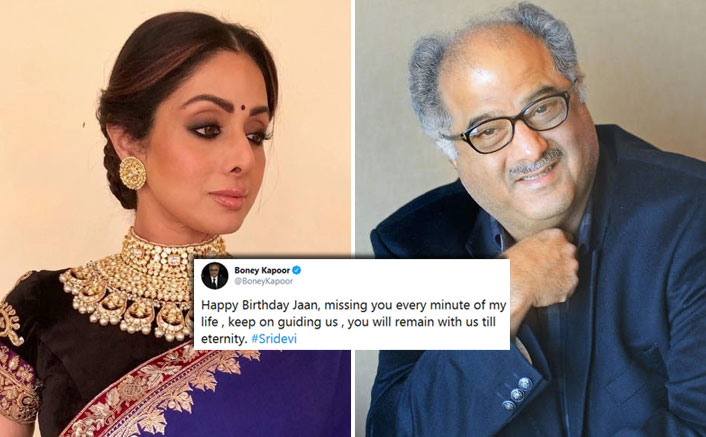 Boney Kapoor shares a heartwarming post on Sridevi's 56th birth anniversary
