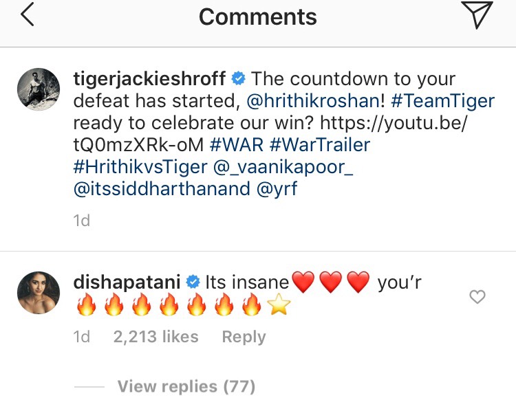 Disha Patani Reviews Tiger Shroff’s War Trailer & Here’s What She Thinks!