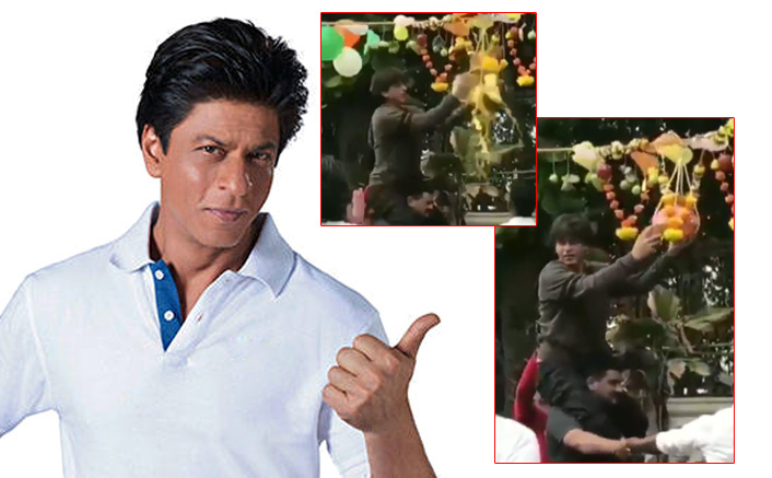 Janmashtami 2019 Celebration: Shah Rukh Khan Breaks 'Dahi Handi'; Video Breaks The Internet! 