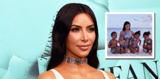 Kim Kardashian shares first-ever photo with all four kids