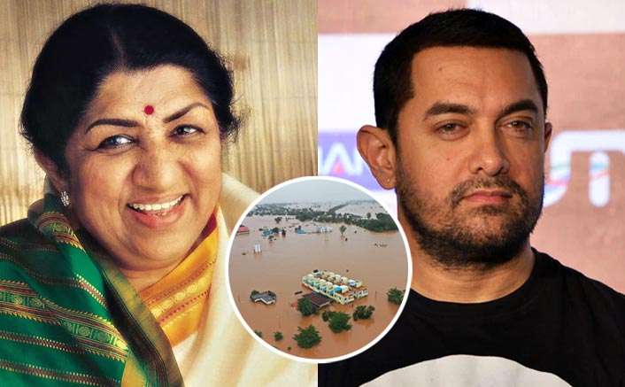 Lata Mangeshkar, Aamir donate for Maha flood relief