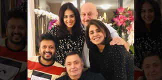 Rishi enjoys 'ghar ka khana' with Riteish, Genelia in NY