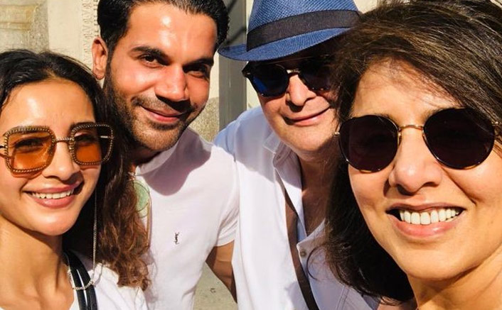 Small world: Rajkummar, Patralekhaa 'bump' into Rishi Kapoor