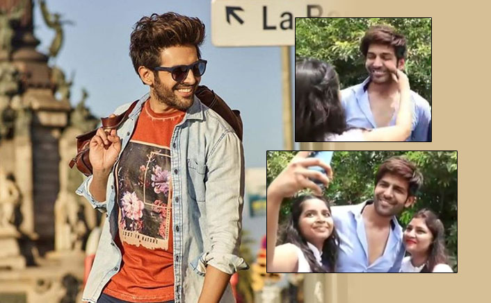 Watch Kartik Aaryan's Expressions As A Female Fan Pulls His Cheeks & Tells Him Aap Bahot Cute Ho