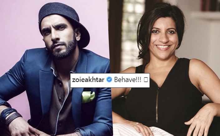 Why Zoya Akhtar asked Ranveer to behave