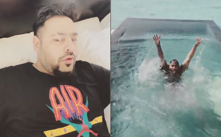 Badshah's 'Paagal' alarm tune makes him jump in pool
