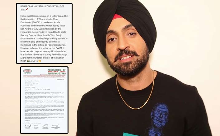 Diljit Dosanjh Responds To FWICE Letter Warning Him To Cancel US Tour Organized By Pak Nationalist