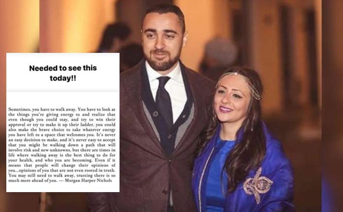 Imran Khan's Wife Avantika Malik Puts A Cryptic Post & Deletes; Is Divorce On The Cards?