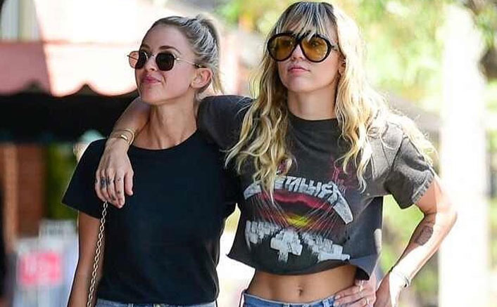 Miley, Kaitlynn look loved-up in matching clothes