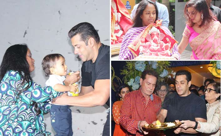 Salman Khan & Family Along With B'Town Celebs Visit Arpita Khan Sharma's House To Celebrate Ganesh Chathurthi