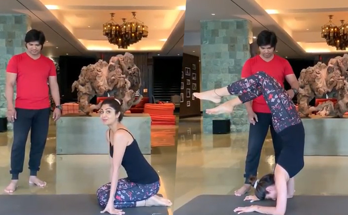 Shilpa Shetty nails Vrischikasana pose, sets fitness goals