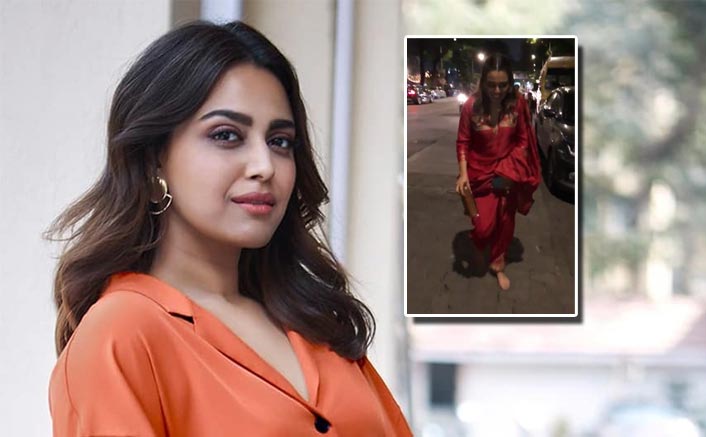 VIDEO: Swara Bhasker Loses Her Shoes During Ganpati Darshan At Lal Baug Cha Raja