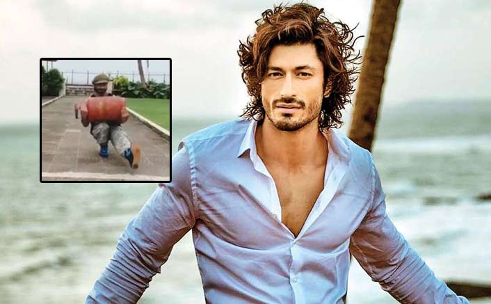 Vidyut Jammwal works out with LPG cylinder
