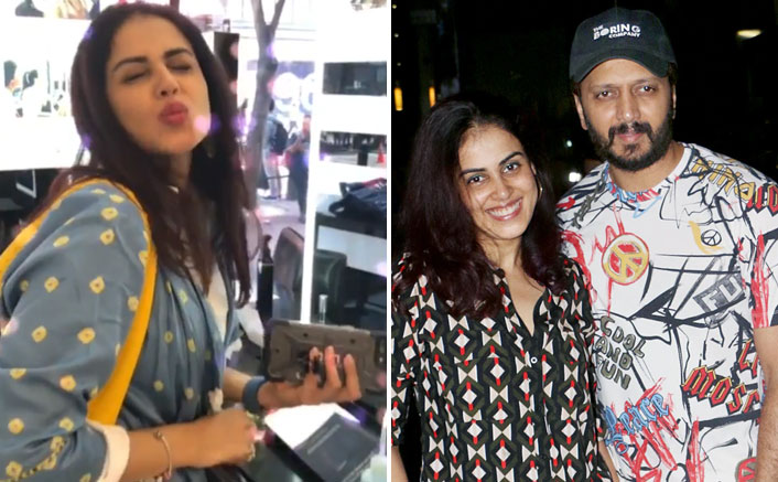 Riteish Deshmukh Gets Into Big B Mode, Asks Chumma From His Baiko Genelia Deshmukh - WATCH!