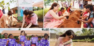 Pictures: To do her bit for the environment, Kangana Ranaut plants trees and saplings
