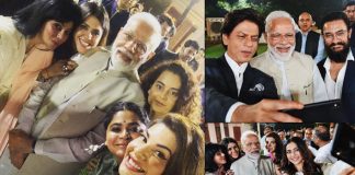PM Narendra Modi Meets Bollywood; Poses For Selfie With Kangana Ranaut, Sonam Kapoor & Others