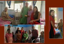 Samikssha Batnagar Celebrates Diwali With Elderly People At Old Age Home Samikssha Batnagar's Diwali at old age home